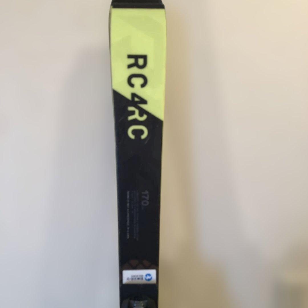 FISCHER RC4 C スキー板 黒/黄 バインディング付き