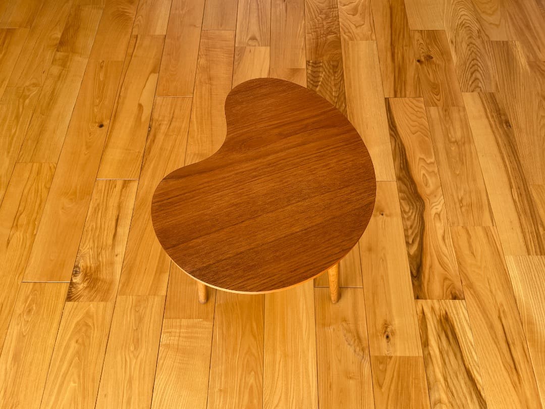 デンマーク製/キドニーシェイプ/サイドテーブル