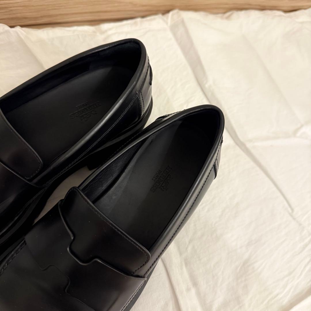 エルメス　モカシン　クレマン　ローファー　厚底