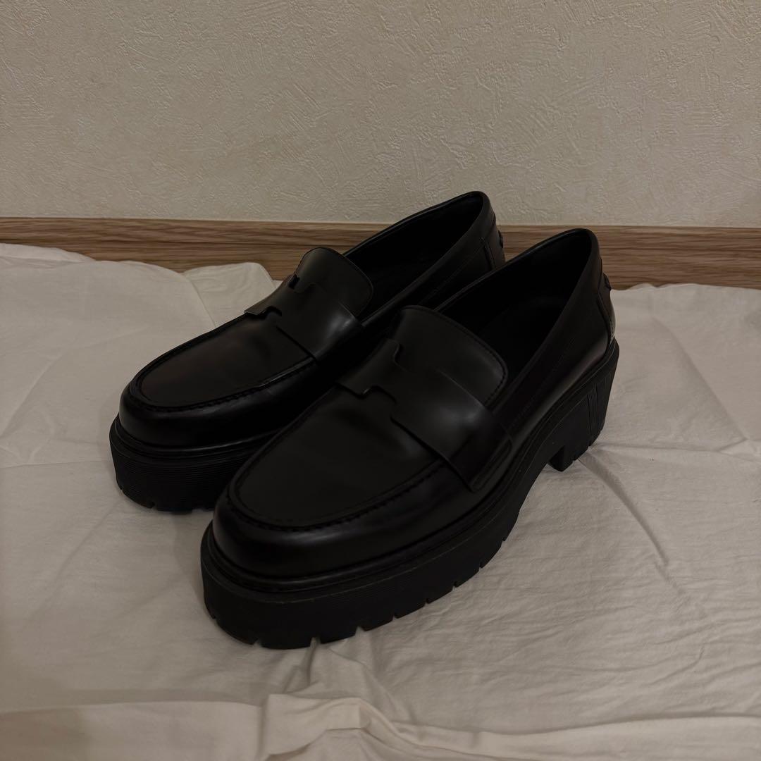 エルメス　モカシン　クレマン　ローファー　厚底