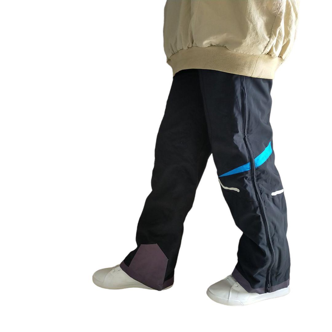 キッズ】US SPYDER 黒 スキー スノーボード ビブパンツ 中綿入り