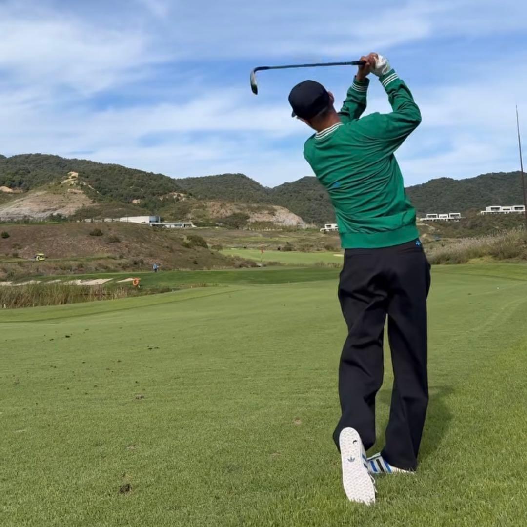 アディダス ゴルフ ローリング リンクス 79 チノ パンツ 黒 ウェア