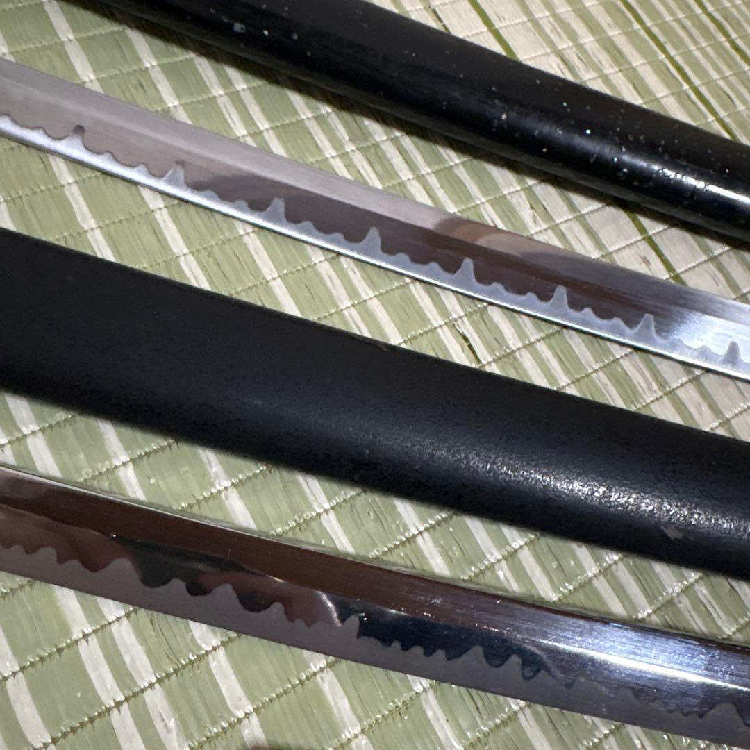 模造刀　模擬刀　武士　侍　伝統工芸　剣　ソード　太刀　　2本　小太刀2本　鍔