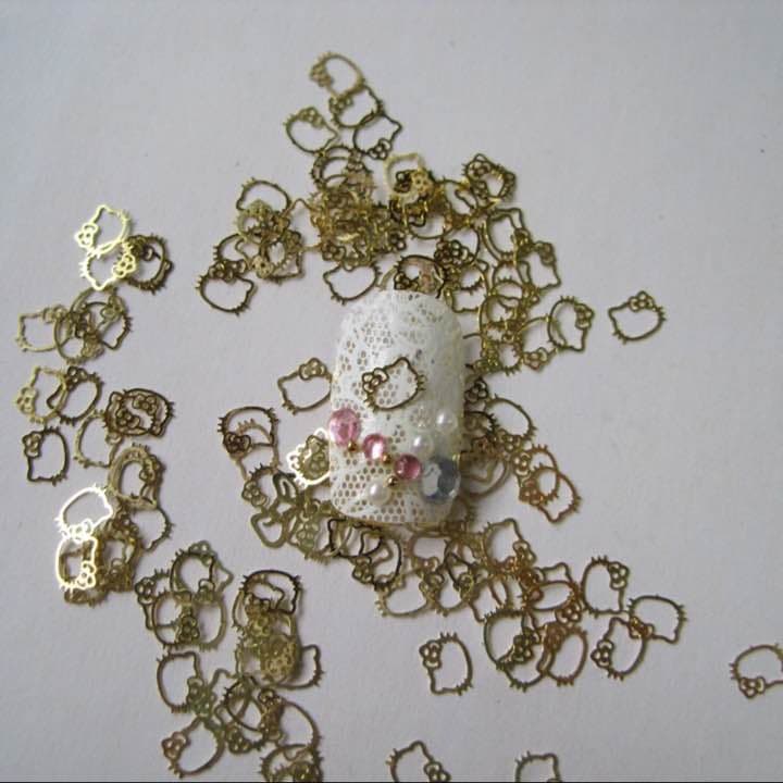 No9.ネイルパーツ☆キティ☆メタルパーツ