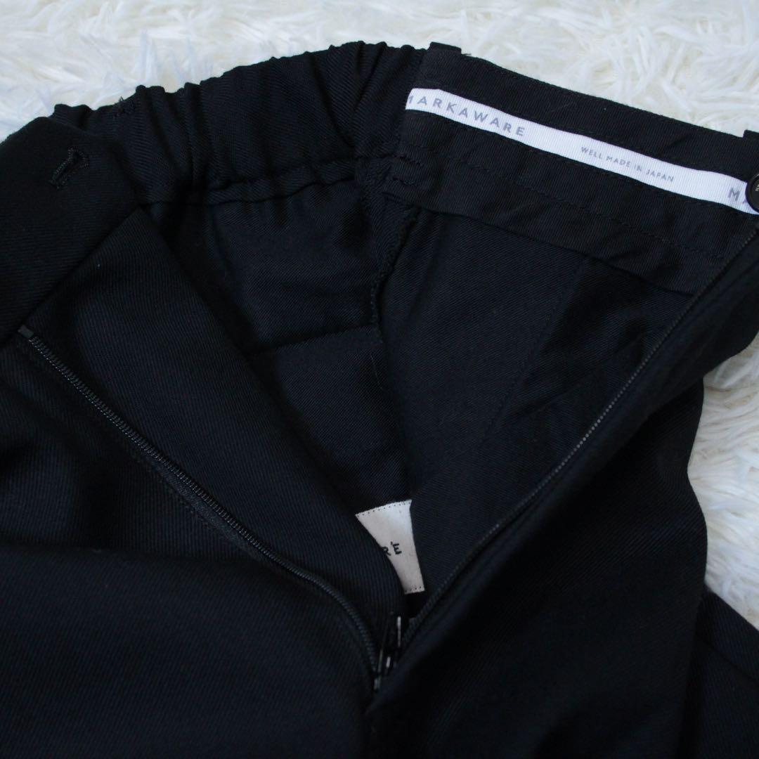 極美品 MARKAWARE FLAT FRONT TROUSERS ブラック 1