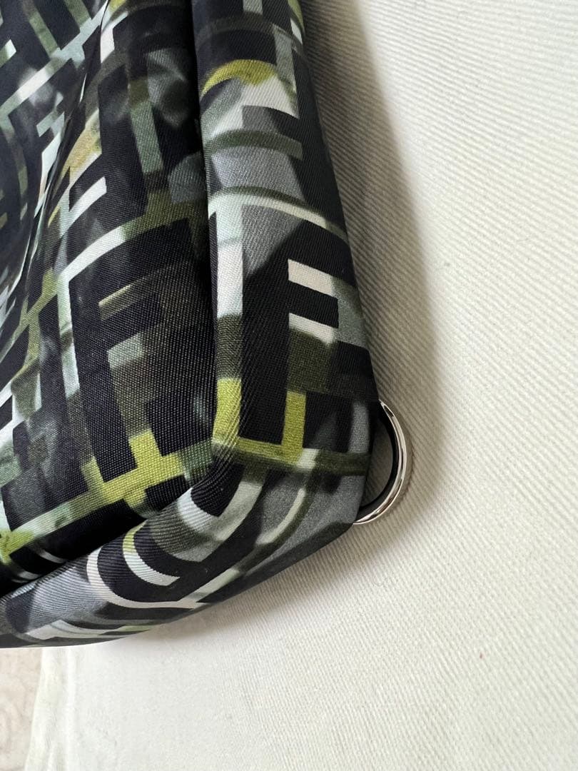 FENDIズッカ カモフラージュボディーバックワンショルダー♡ナイロンブラック