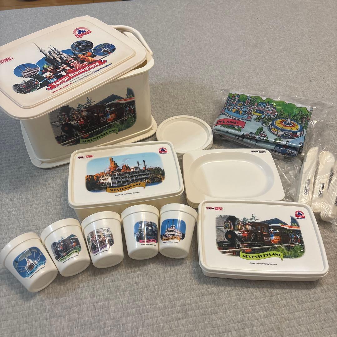 東京ディズニーランド 収納ボックス　ピクニックセット　5周年