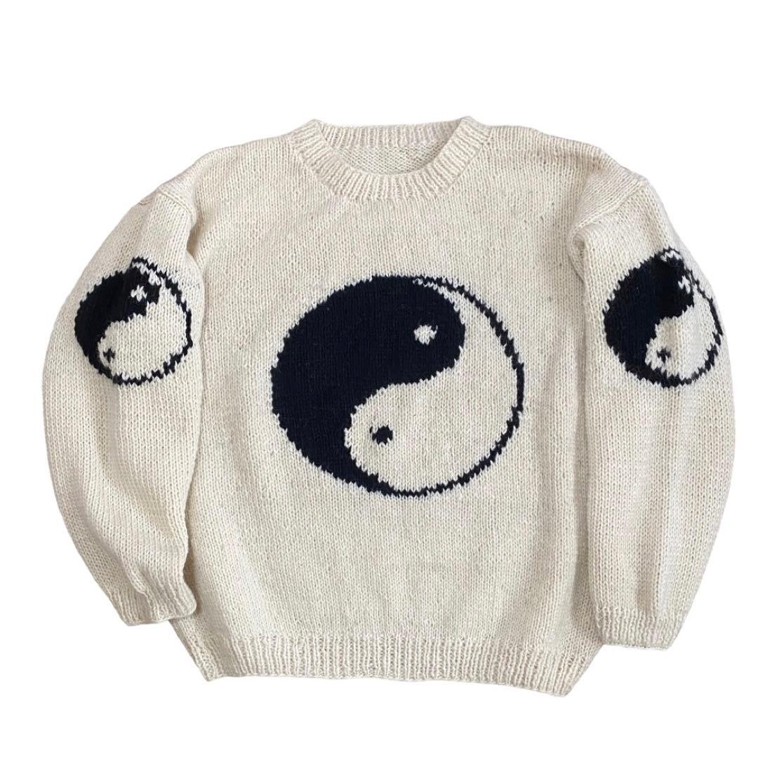 Macmahon knitting millsマクマホン 陰陽マーク ニット