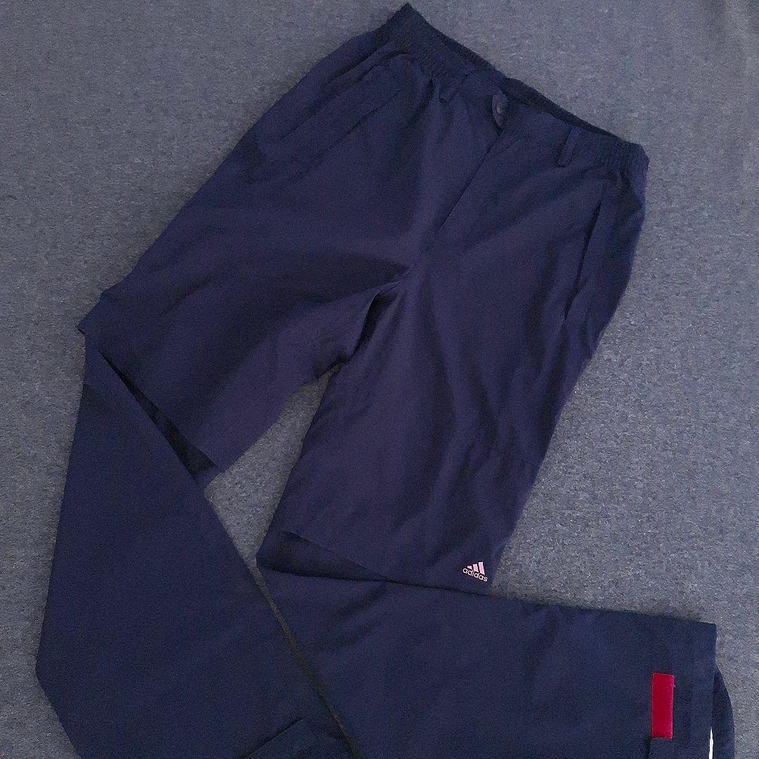 【アディダスゴルフ】2WAY 人気ロゴマーク ゴルフレインウェアセットアップ3L