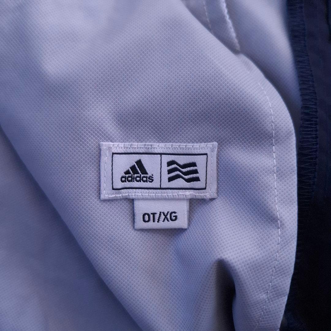 【アディダスゴルフ】2WAY 人気ロゴマーク ゴルフレインウェアセットアップ3L