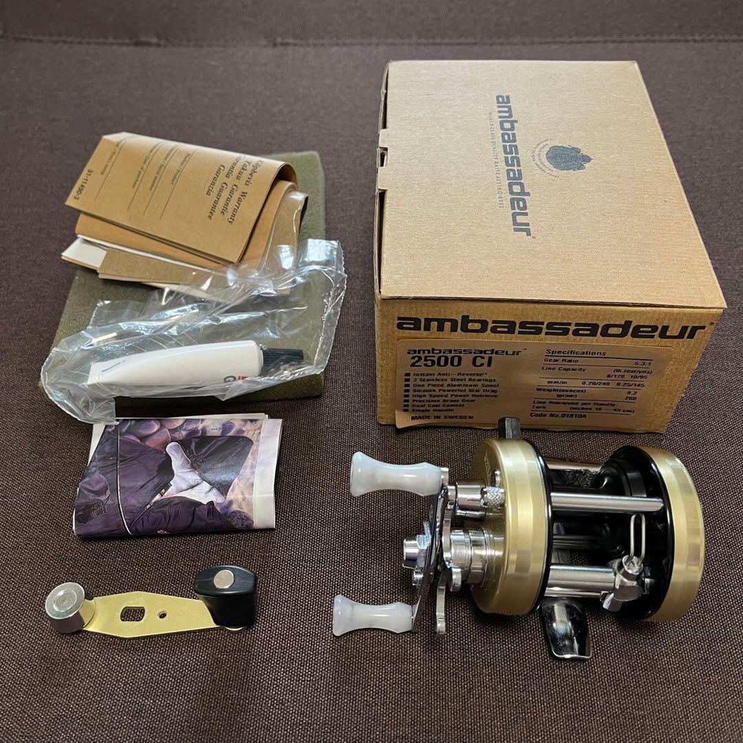 【美品】アンバサダー 2500CI カスタムショートハンドル