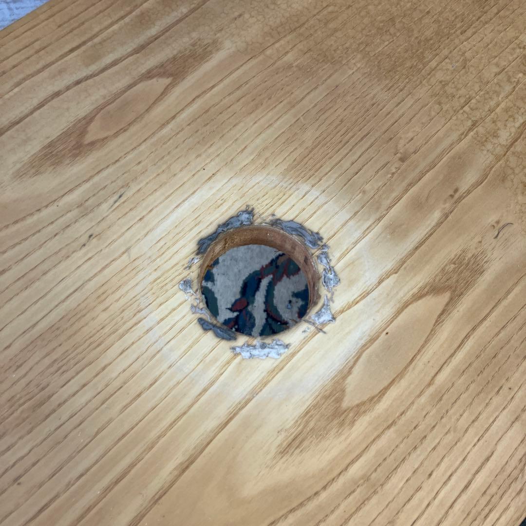 モダンレトロ 無垢材 陶器製 洗面台 流し台 カウンターテーブル 古道具 古家具