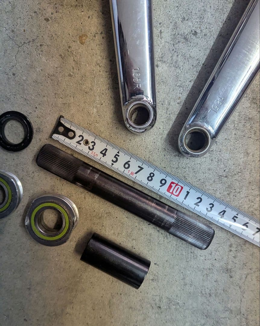 BMX 3ピースクランクセット ビンテージSugino 40T