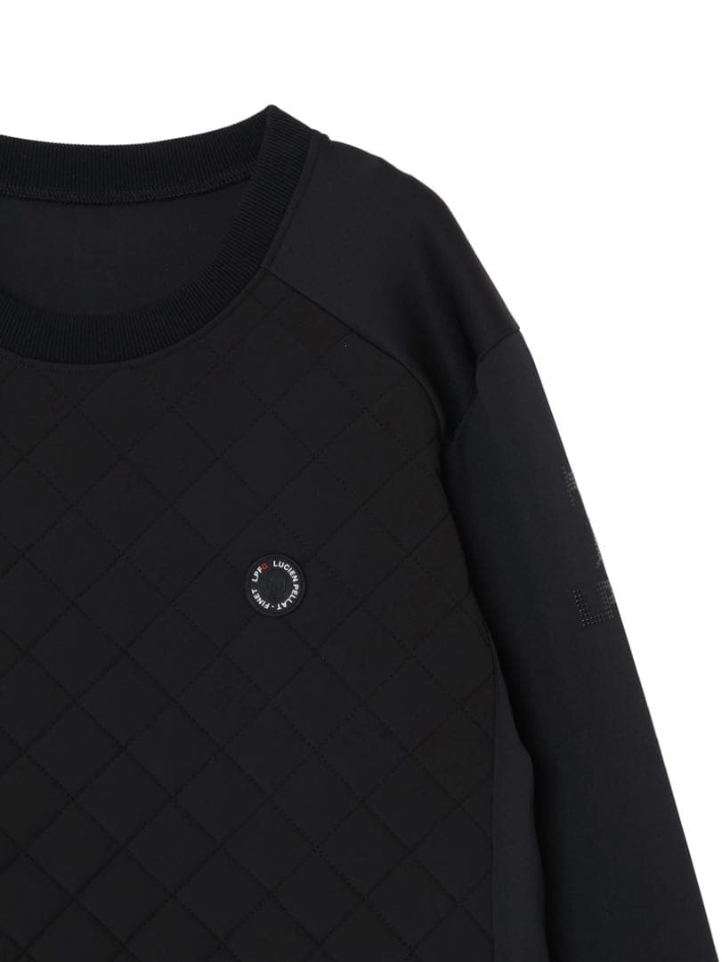 LPFG メンズ ダイヤモンド キルト テック ハイブリッド プルオーバー