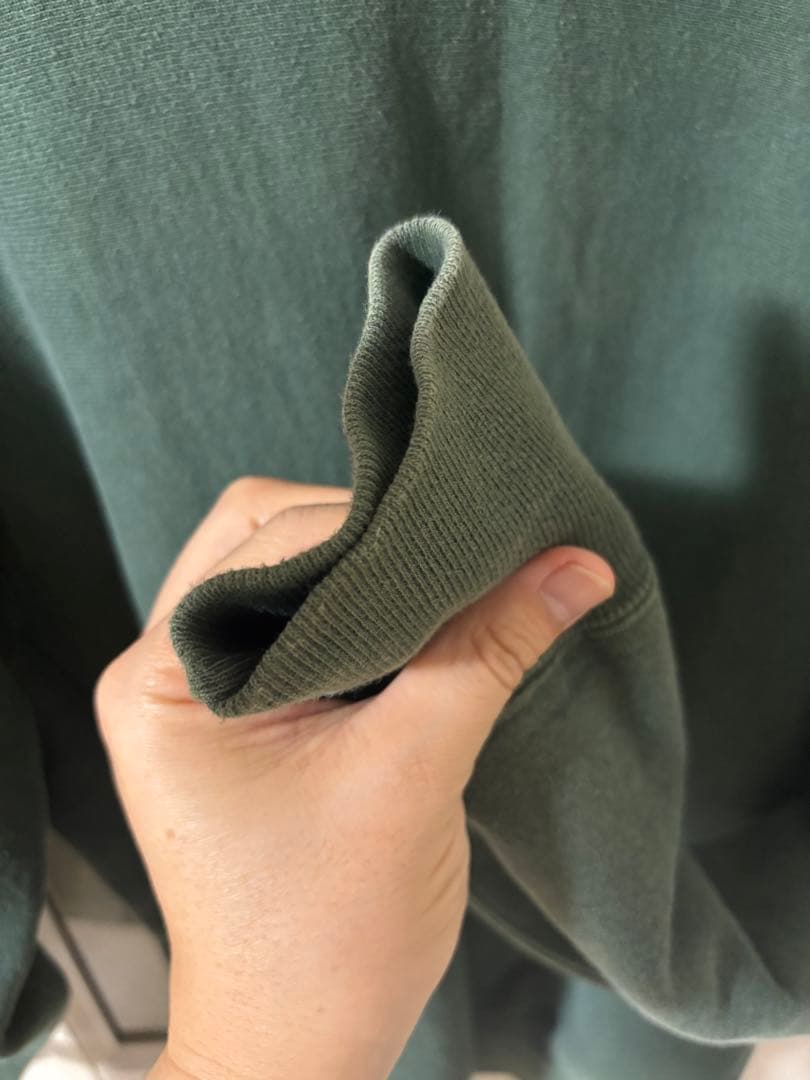 【良品】チャンピオン 90s 刺繍タグ 目無し リバースウィーブ USA製 緑