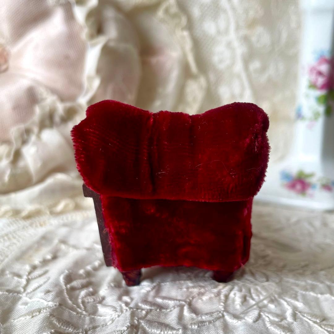 ドール用肩肘ソファ　長椅子　チェア　ヴィンテージ　検フランスアンティーク