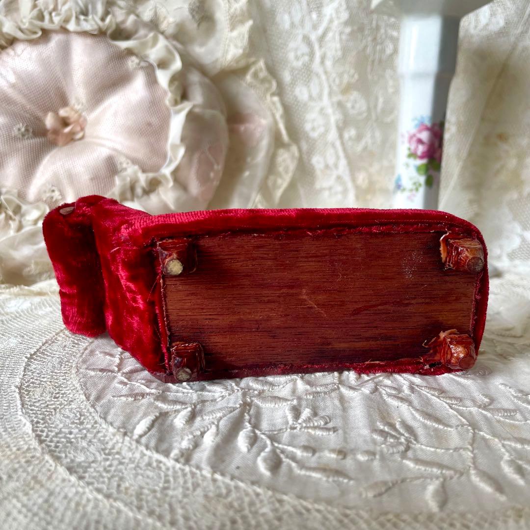 ドール用肩肘ソファ　長椅子　チェア　ヴィンテージ　検フランスアンティーク