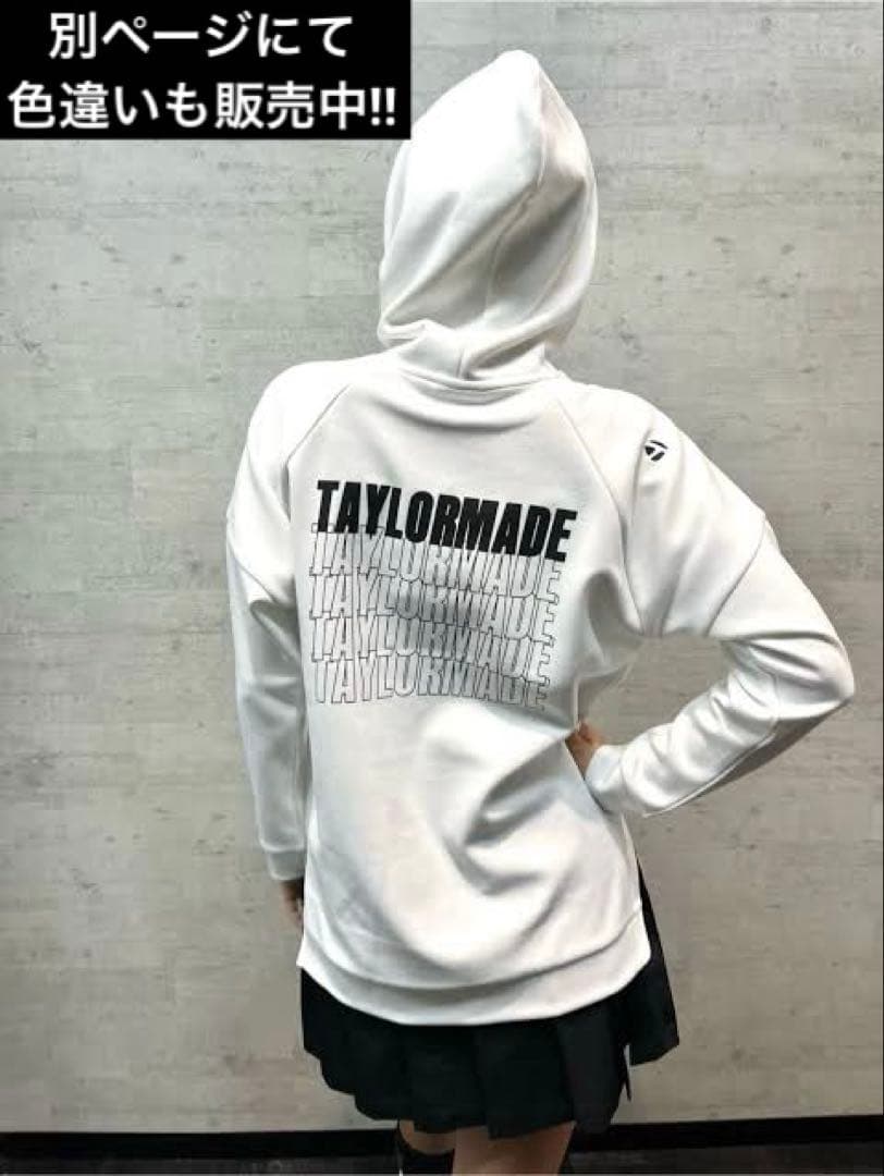 【Taylormade】新品✨S フード付きロゴトレーナー　スリット付き　秋冬