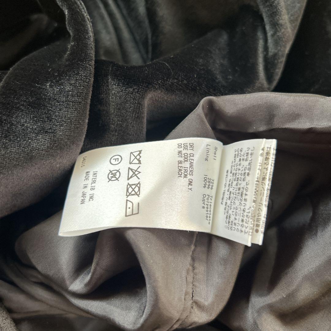 美品　SACRA サクラ トリアセテートベロア サロペット オールインワン