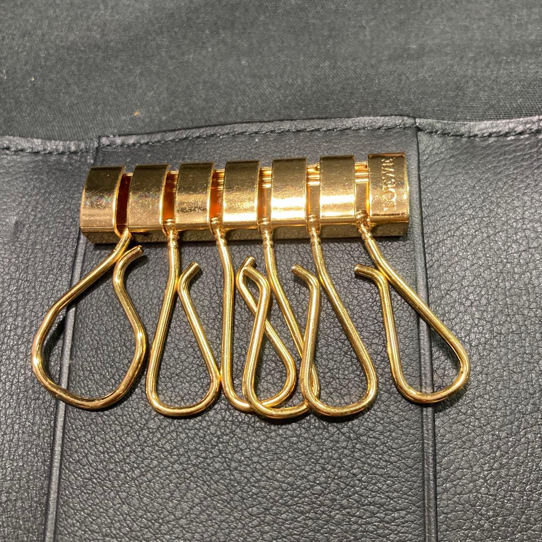 【美品】ロエベ LOEWE キーケース 6連 ブラック