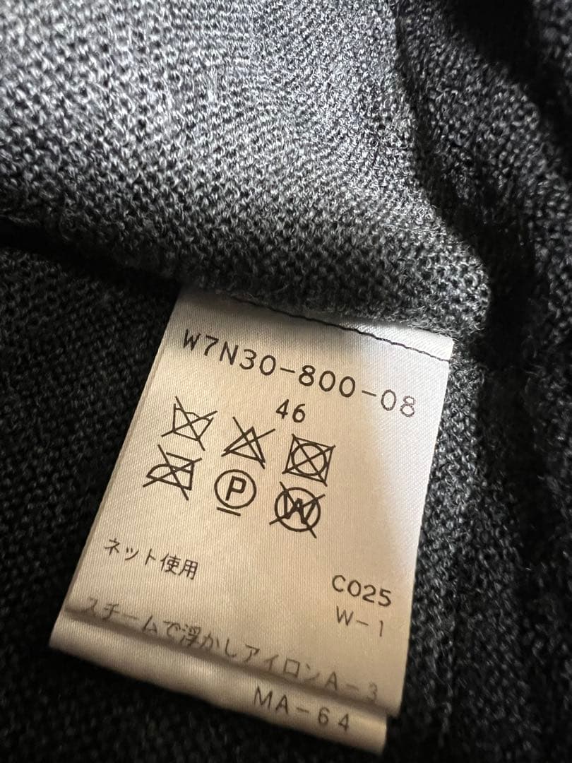 《トゥービーシック》46 大きいサイズ　Vネック　Aライン膝丈ワンピース　ニット