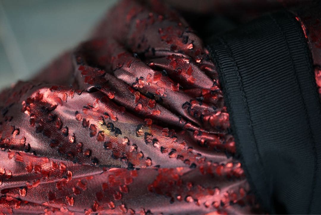 noir kei ninomiya コムデギャルソン プリーツ スカート 赤