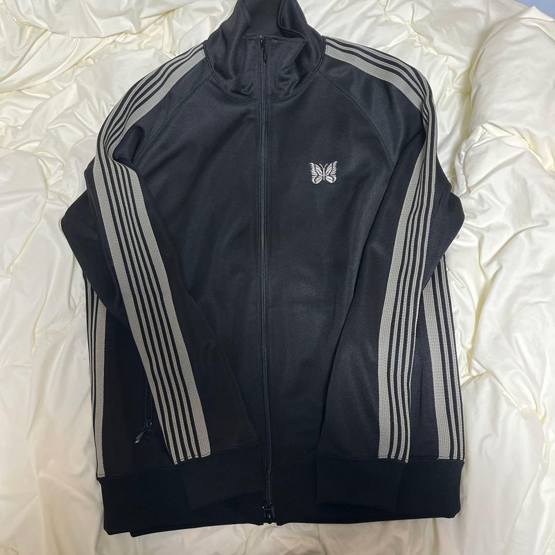 トラックジャケット　L ブラック　グレー　nano ニードルス