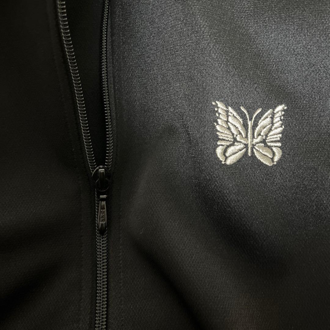 トラックジャケット　L ブラック　グレー　nano ニードルス