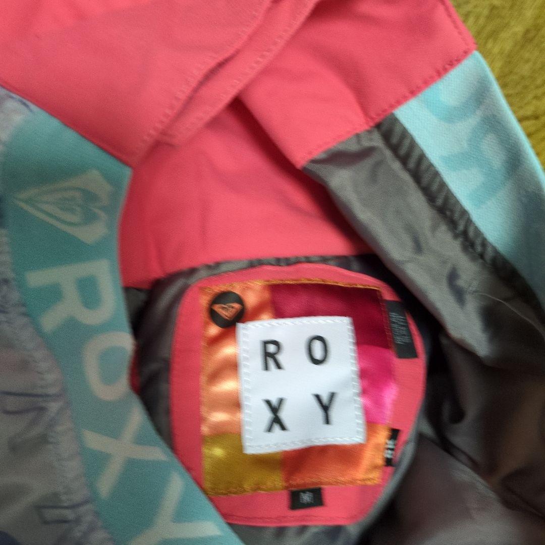 ROXY　スノボウェア　上下セット　Ｍ　ロゴ　総柄　カラフル　マーブル　ピンク