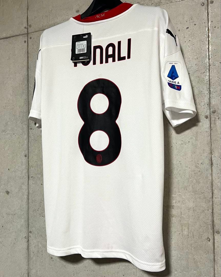 【新品/タグ付き】20/21 ACミラン ♯8 トナーリ【Lサイズ相当】アウェイ