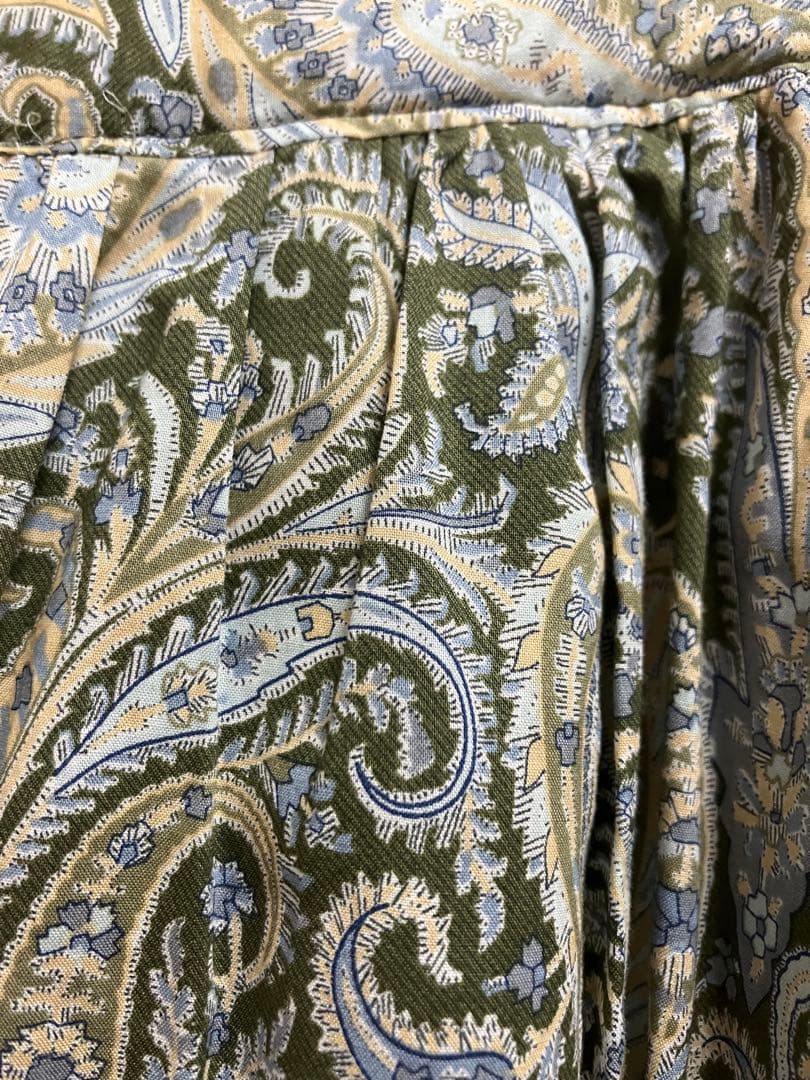 北欧暮らしの道具店　リバティプリントのティアードスカート ペイズリー柄