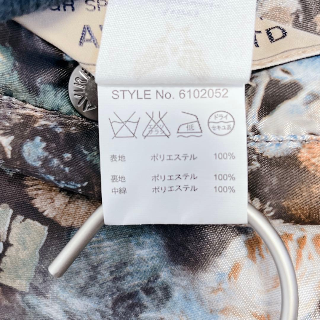 希少✨AVIREX 35周年モデル リバーシブルMA-1 総柄 L ネイビー