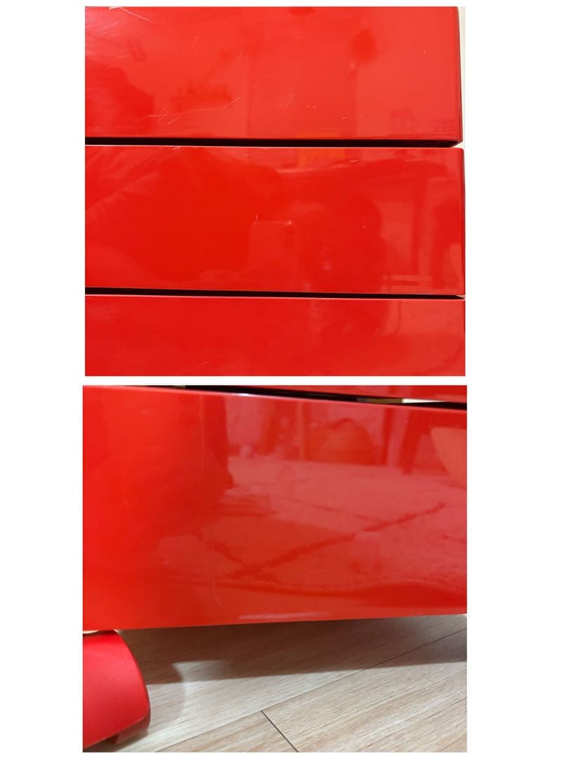 【希少レッド】MAGIS 360° コンテナ 5段 天板なし