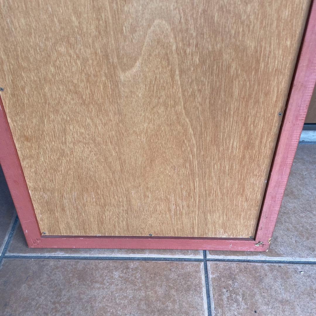 台湾製 アンティーク 八角ミラー 壁掛け 鏡 花模様 ウォールミラー