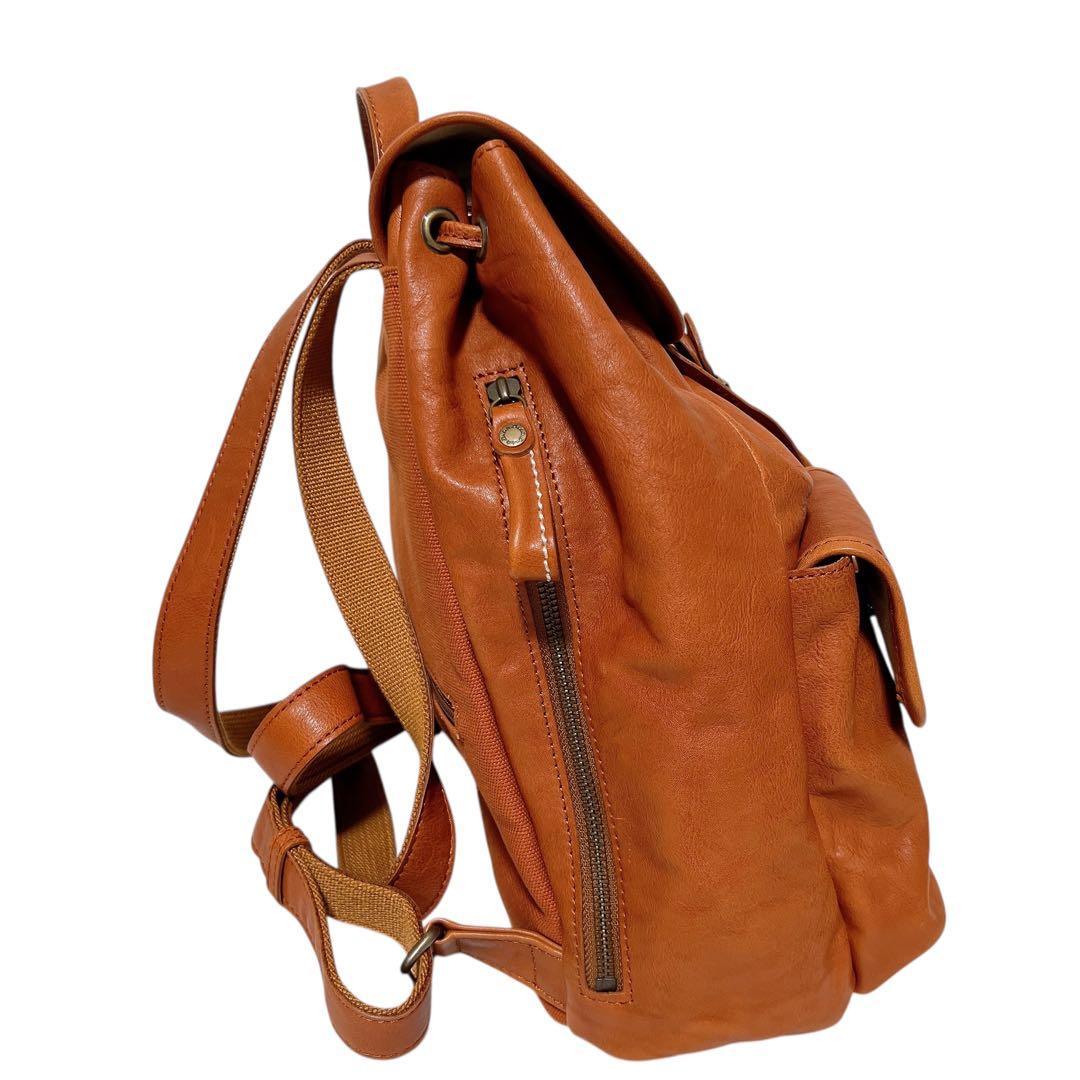 美品】 Dakota リュック ビーバー 牛革 キャメル ダコタ