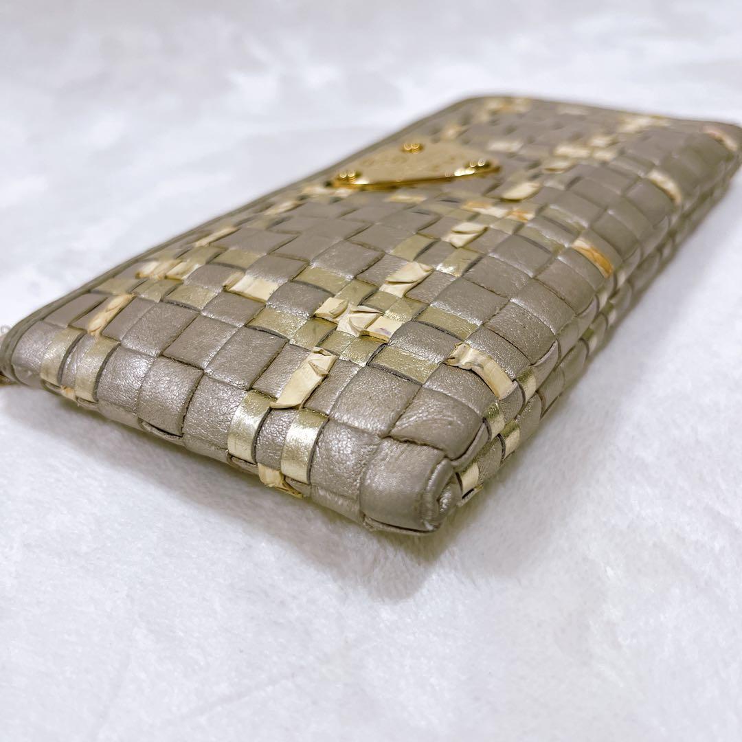 極美品　ATAO アタオ　リモルーク　長財布　L字　メモリアルシャンパン　レザー