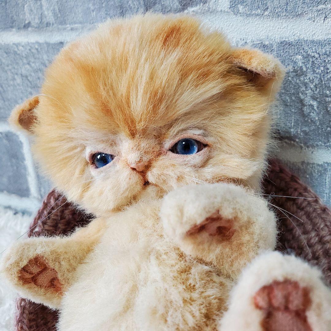 アートドール テディベア ぬいぐるみ 猫 ネコ 海外 アーティスト 作家