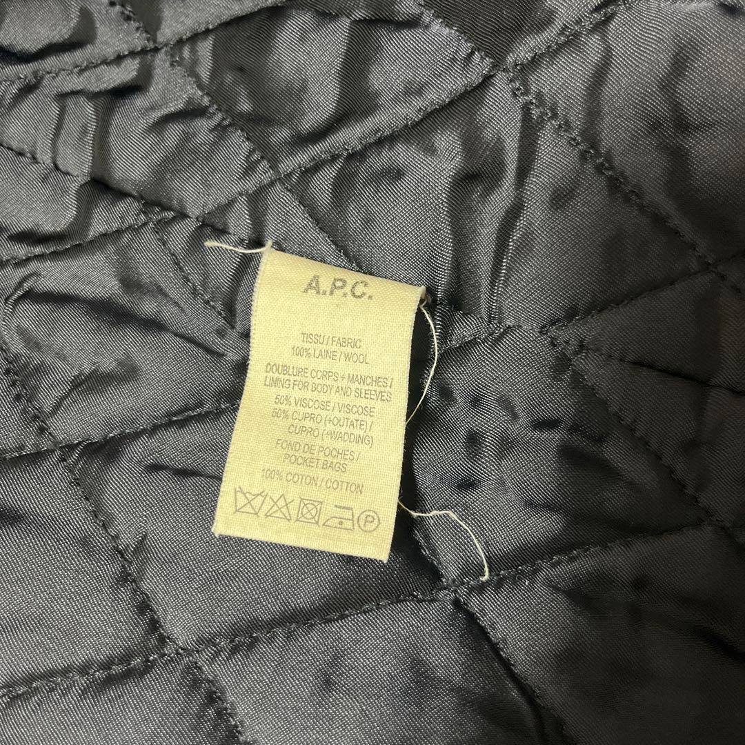 A.P.C. ネイビー ダブルブレスト チェスターコート XS