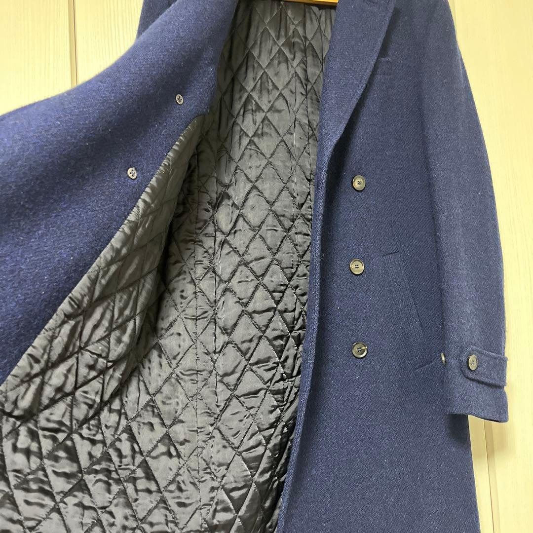 A.P.C. ネイビー ダブルブレスト チェスターコート XS