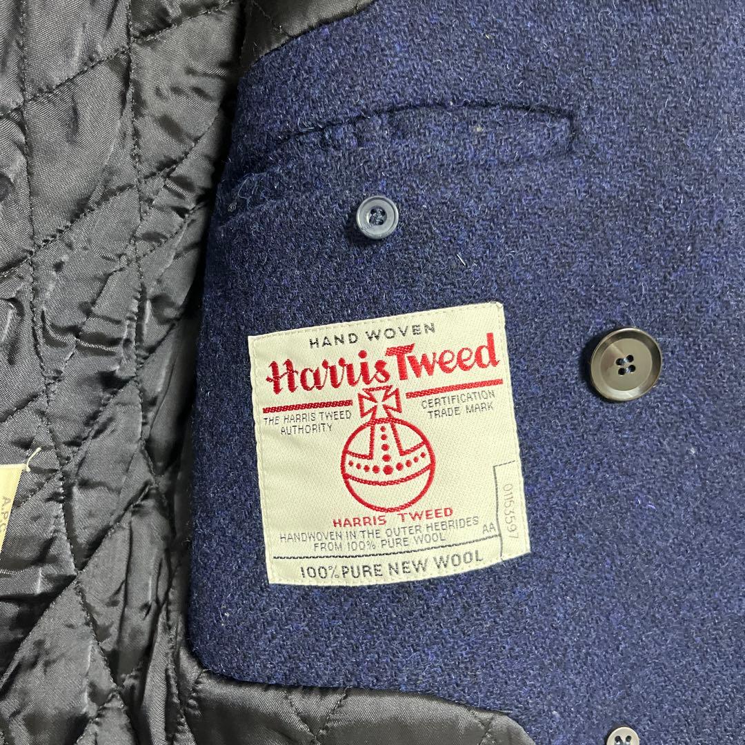 A.P.C. ネイビー ダブルブレスト チェスターコート XS