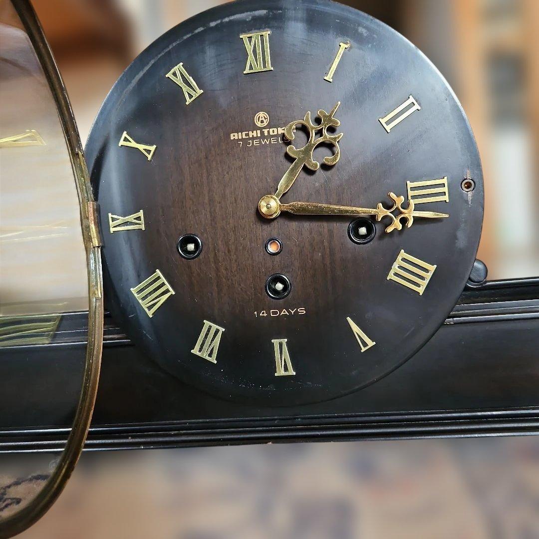 昭和レトロ★愛知時計 置時計 7JEWELS /動作確認済み