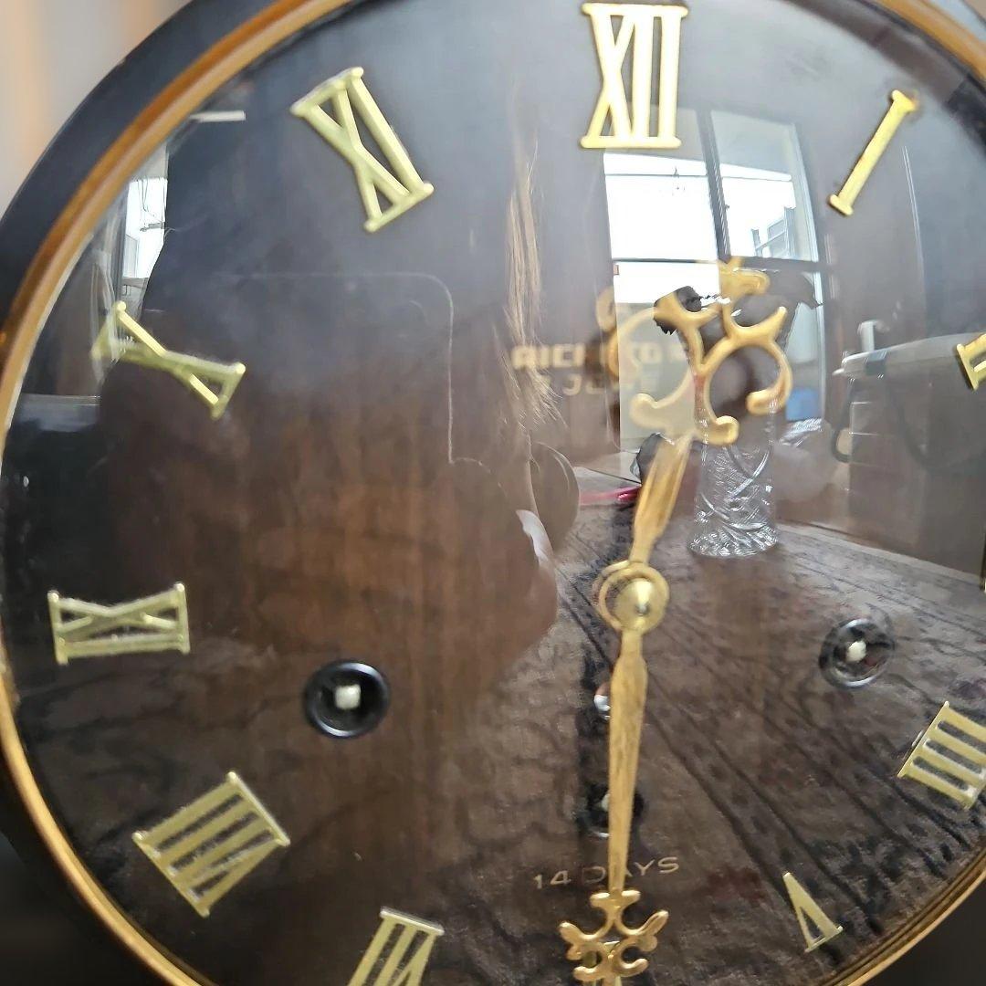 昭和レトロ★愛知時計 置時計 7JEWELS /動作確認済み