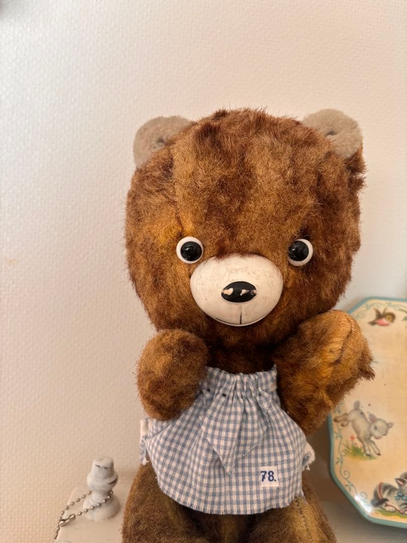 レア　ポンチ目　可愛い　DDRベア アンティークベア　ヴィンテージ　ベルリンベア