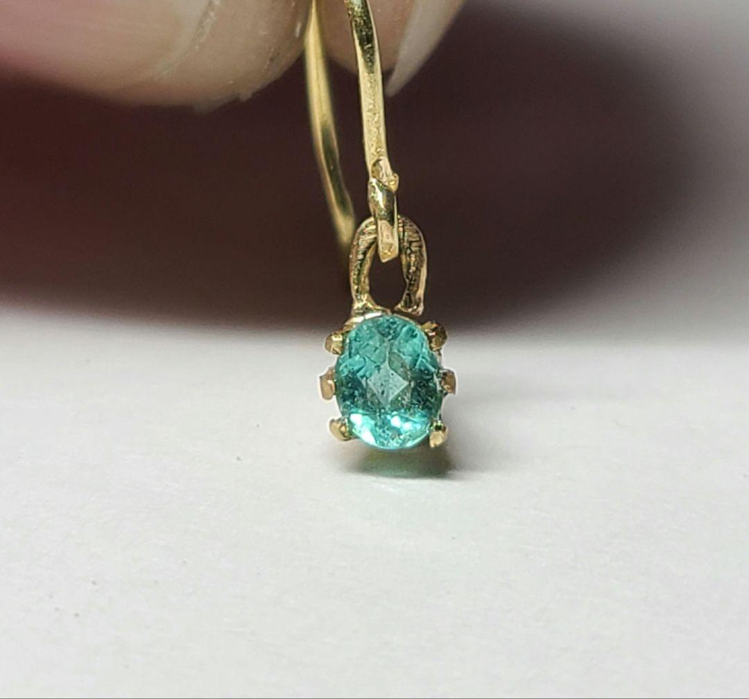 りんご様専用☆ブラジルバターリャパライバトルマリン☆ピアスオーダー