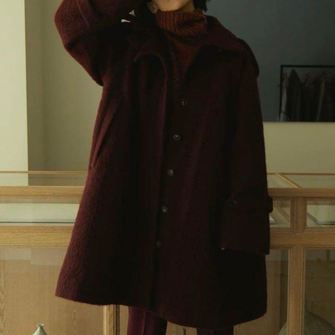 little suzieリトルスージー　モヘアシャギーケープコート