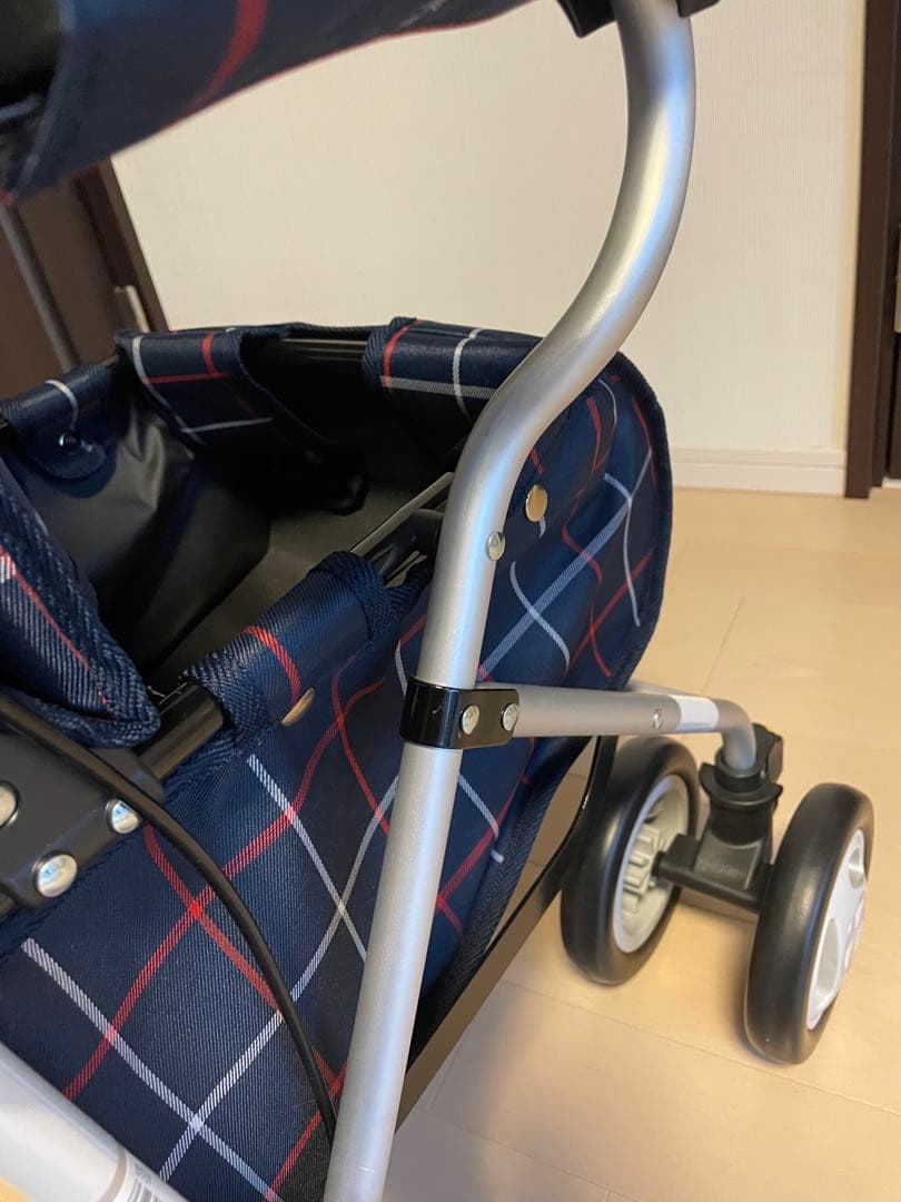 幸和製作所　シルバーカー　歩行器ネイビーチェック