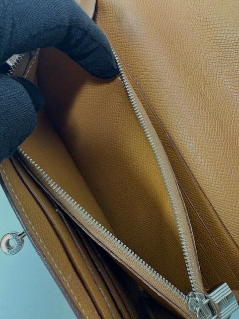 ◆HERMES◆エルメス◆ケリーウォレット 財布 ゴールド×シルバー金具