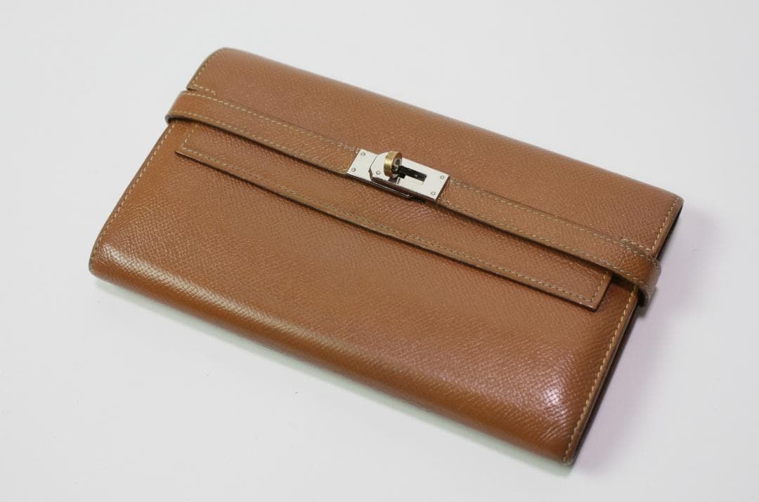 ◆HERMES◆エルメス◆ケリーウォレット 財布 ゴールド×シルバー金具