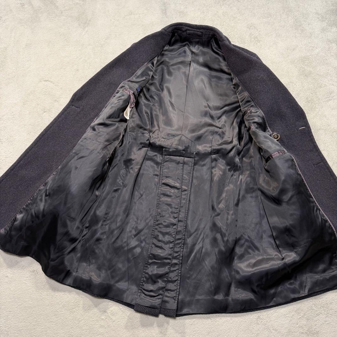 ラルディーニ　ダブルチェスターコート　アウター　JD23190 ブラック系　48