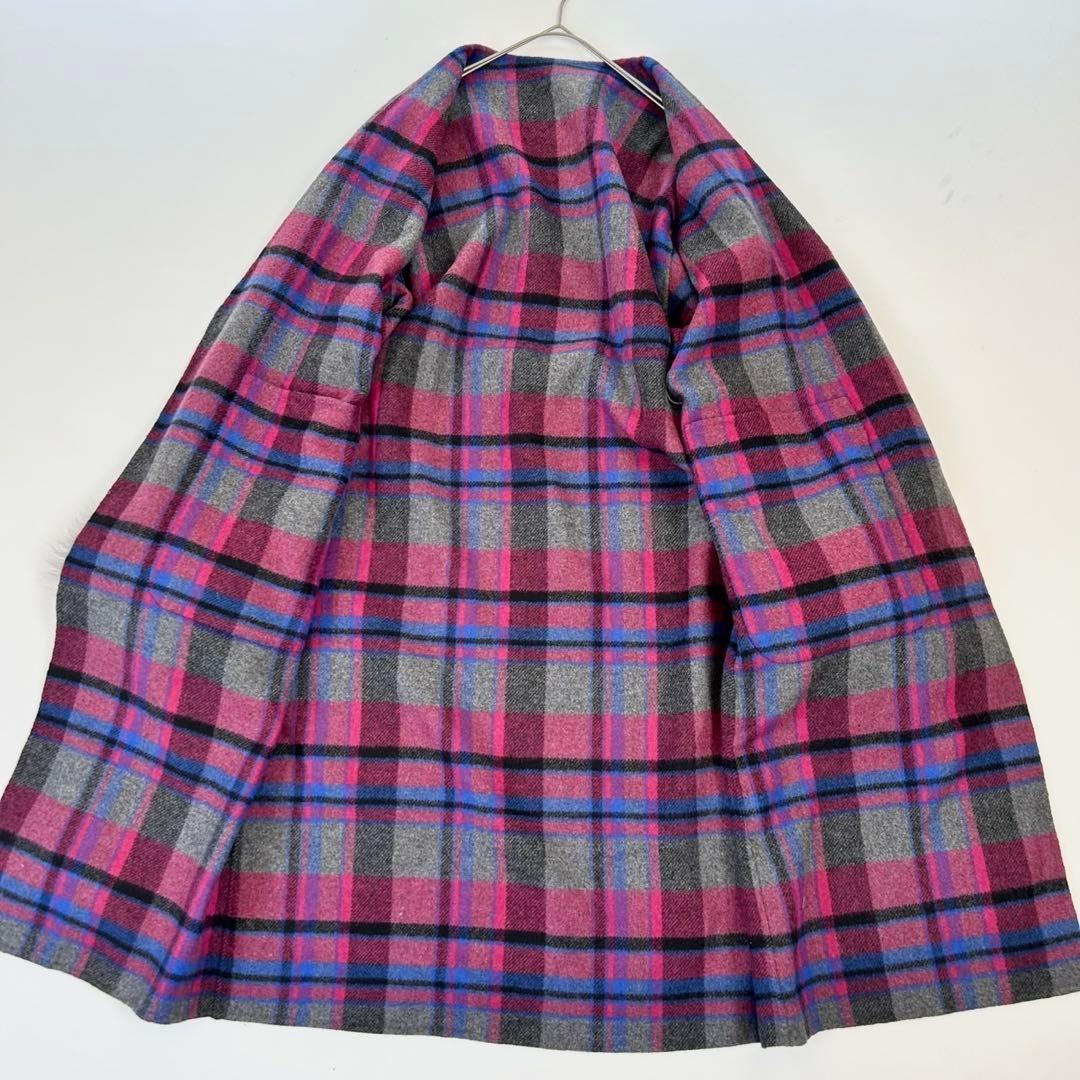 美品 グレースコンチネンタル リバーシブル ファー コート MANTECO